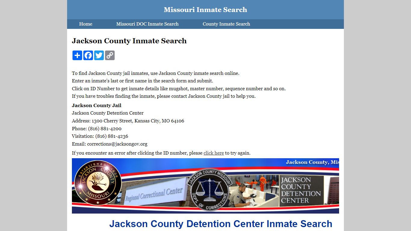 Jackson County Inmate Search